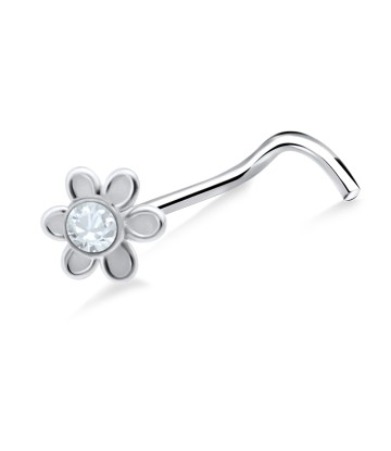 Flowery Curved Nose Stud NSKB-801